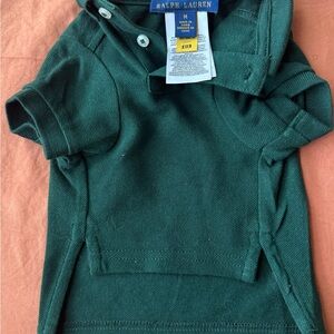 Ralph Lauren Teal Dog Polo Shirt